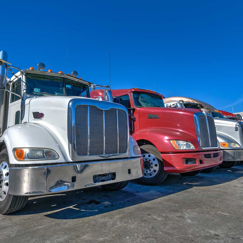 Line Of Trucks