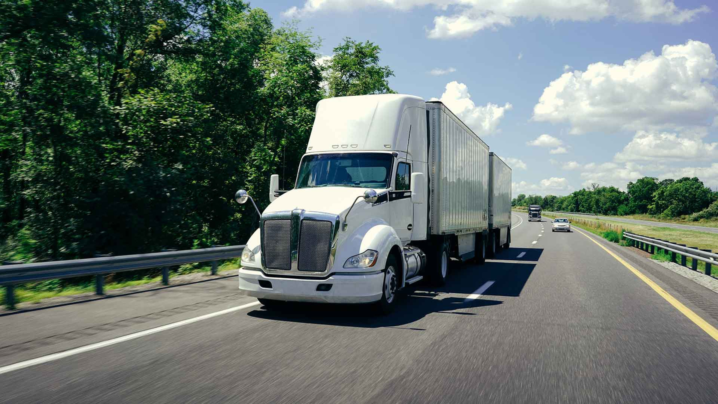 White Truck On Highway